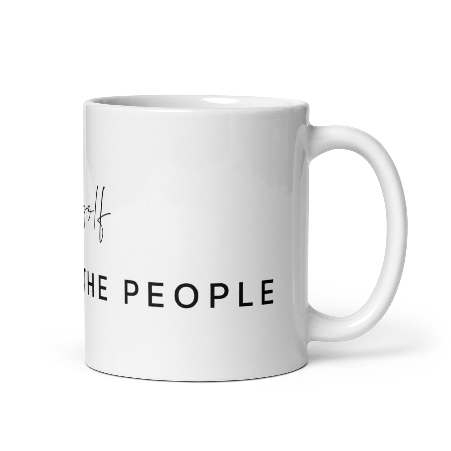 I3 White glossy mug