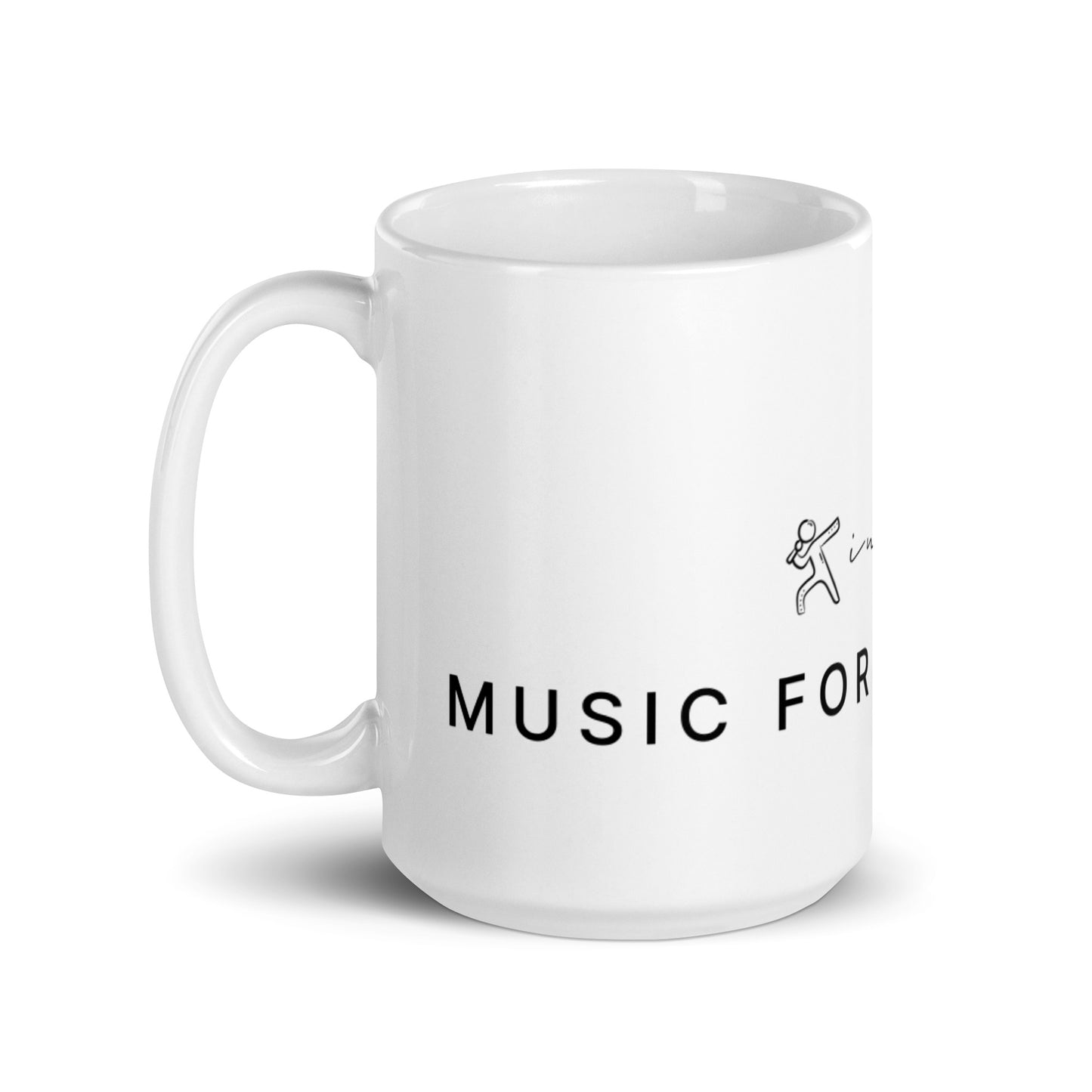 I3 White glossy mug